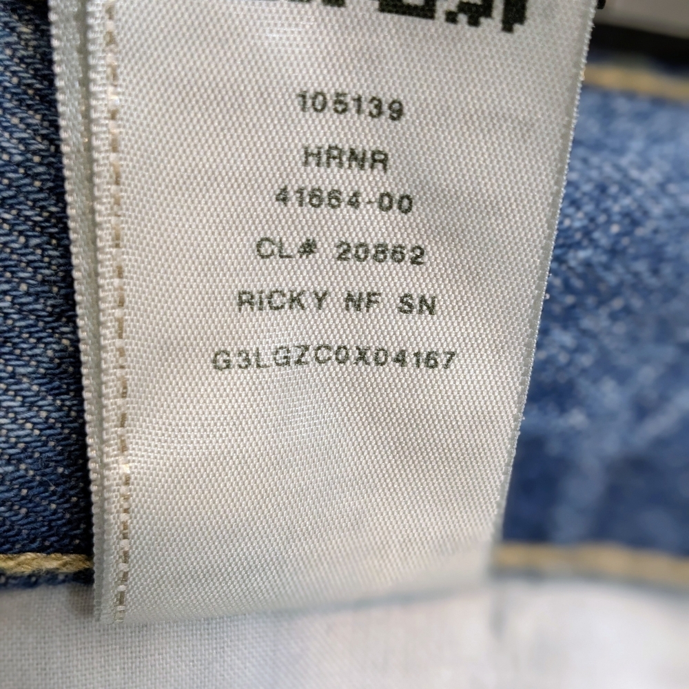 True Religion Mens Jeans Blue 35x32 Ricky Relaxed Straight Distressed  Grunge - Picture 11 of 11